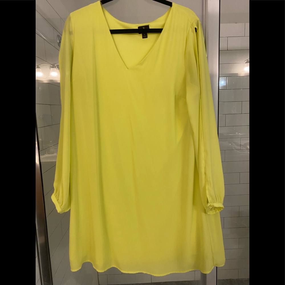 Worthington size large bright yellow dress